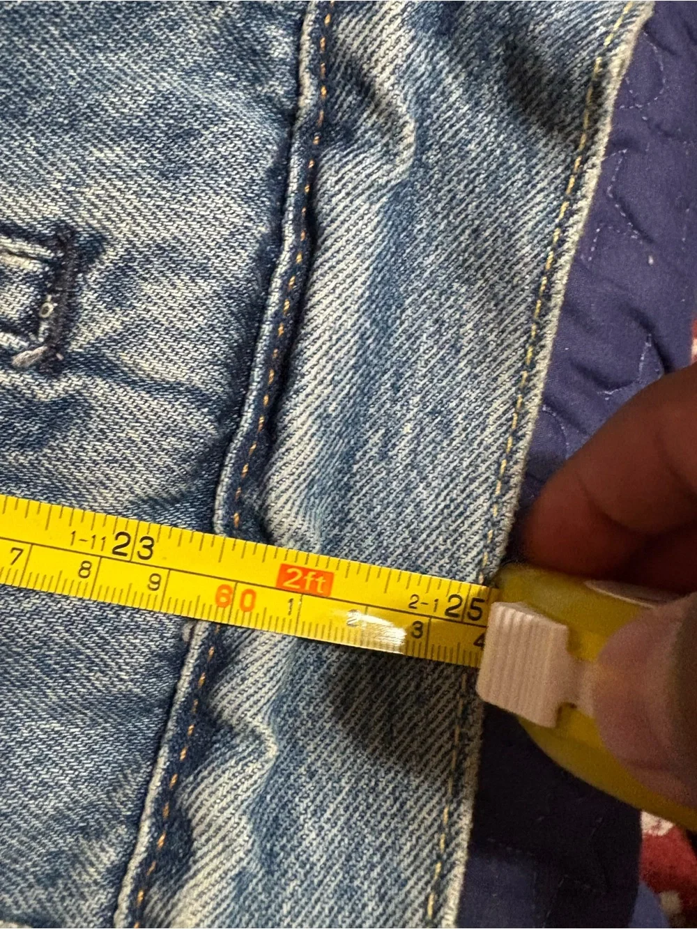 Men's Sherpa-Lined Denim Jacket - Light Blue